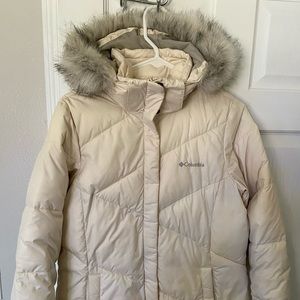 Columbia White winter Parka